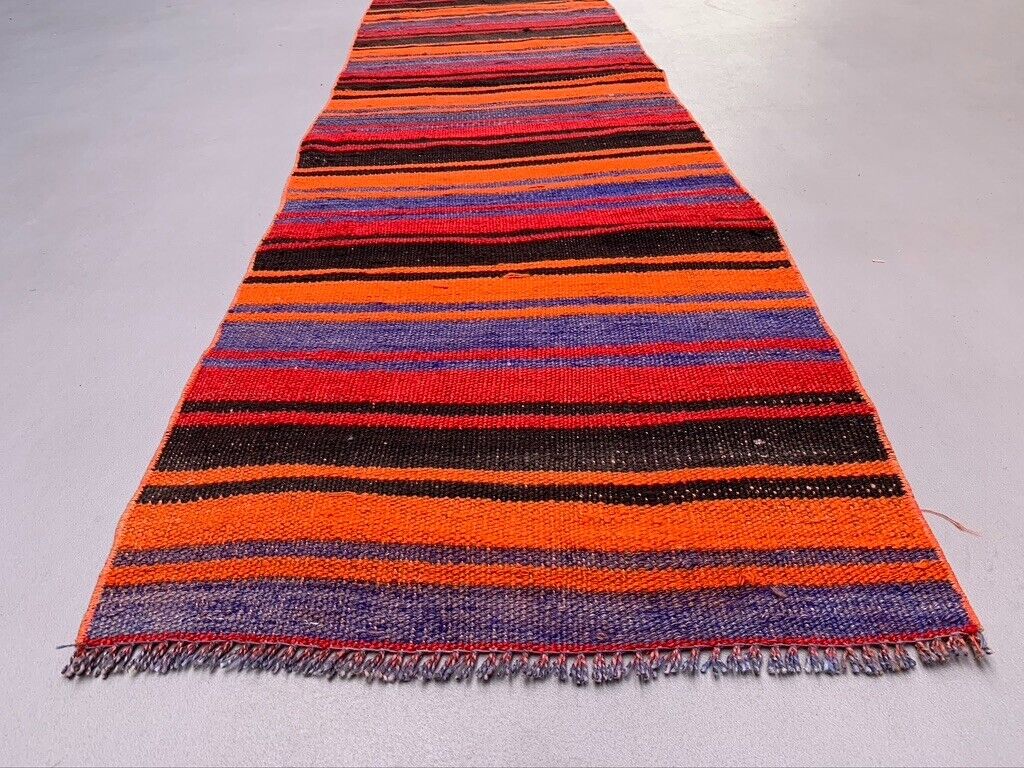 Old Turkish narrow Kilim Runner 215x52 cm shabby chic, vintage kelim
