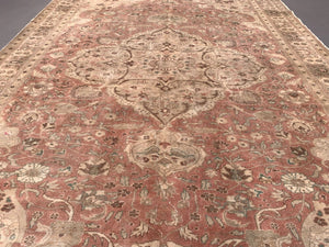 Vintage Turkish Rug 297x197 cm, Tribal Wool Carpet Large
