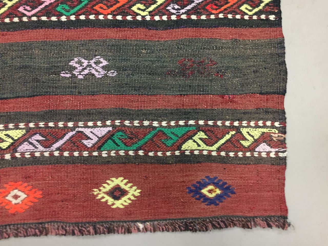 Vintage Turkish Moroccan Kilim Rug Kelim shabby chic old wool 188x120cm Medium Antiques:Carpets & Rugs kilimshop.myshopify.com