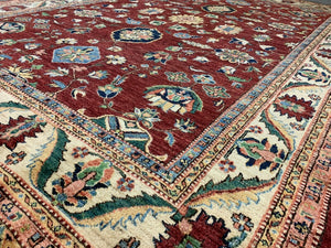 Large Afghan Wool Kazak Rug 290x200 cm Chobi, Very Fine kilimshop.myshopify.com