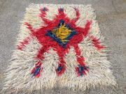 Antique Turkish Shabby Wool Rug 160x120cm country house chic, shaggy, shag pile Antiques:Carpets & Rugs kilimshop.myshopify.com