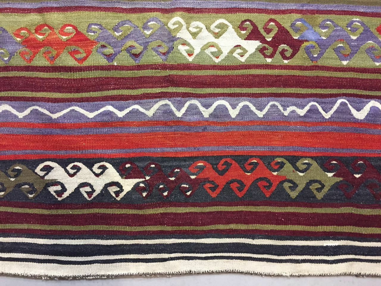 Antique Turkish Kilim Rug shabby vintage old country home Kelim 420x154cm large Antiques:Carpets & Rugs kilimshop.myshopify.com