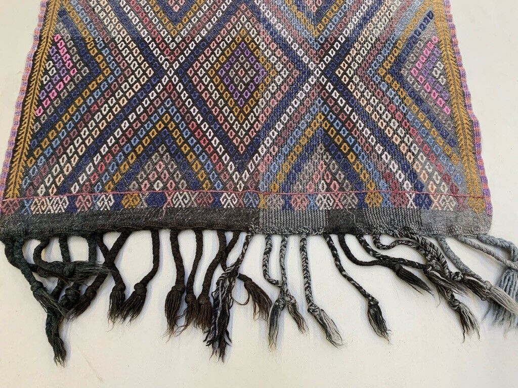 Small Vintage Turkish Kilim Rug 110x84 cm Wool Kelim