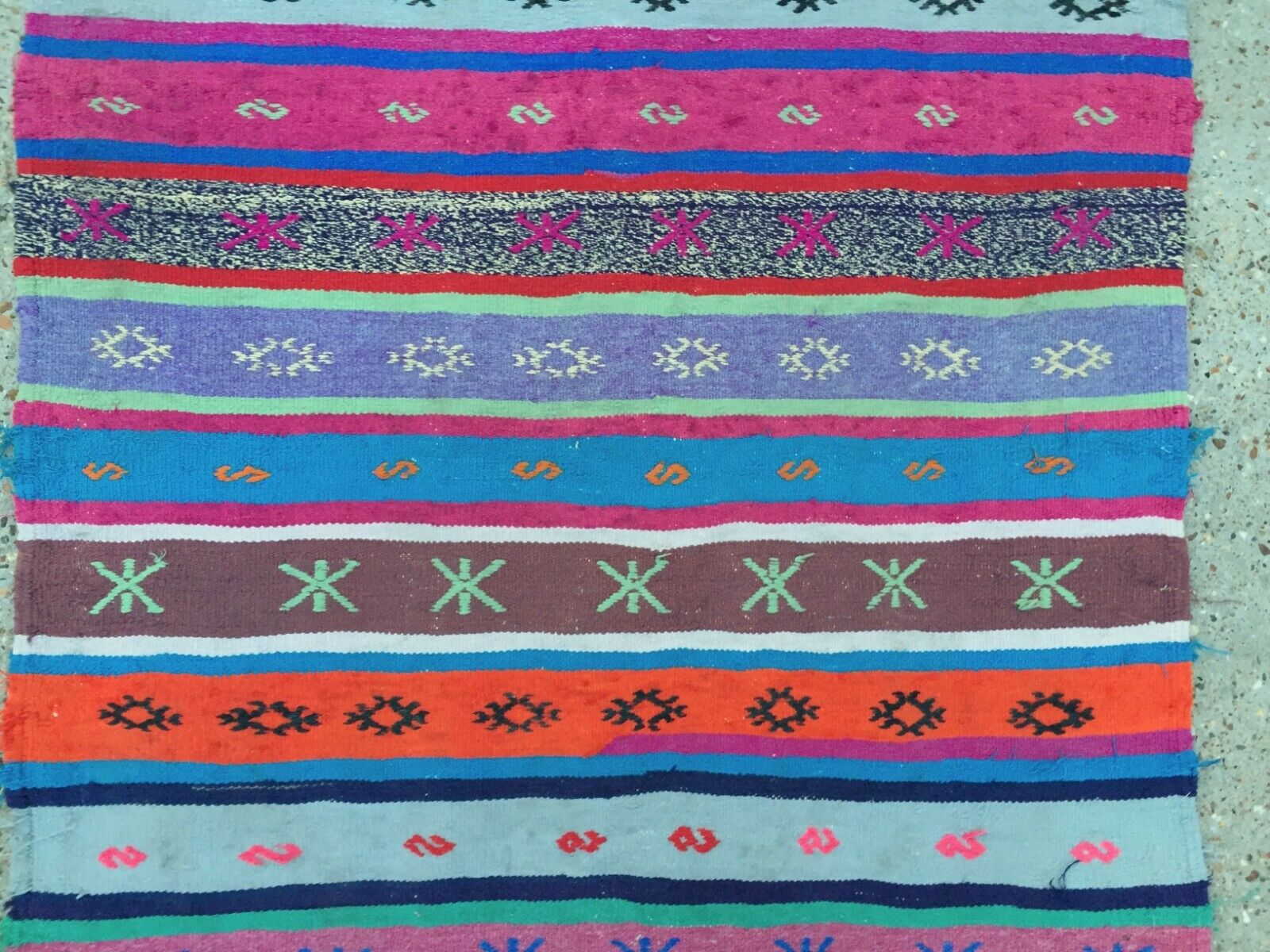 Vintage Turkish Kilim Rug Runner 340x93 cm shabby old country home Kelim rug Antiques:Carpets & Rugs kilimshop.myshopify.com