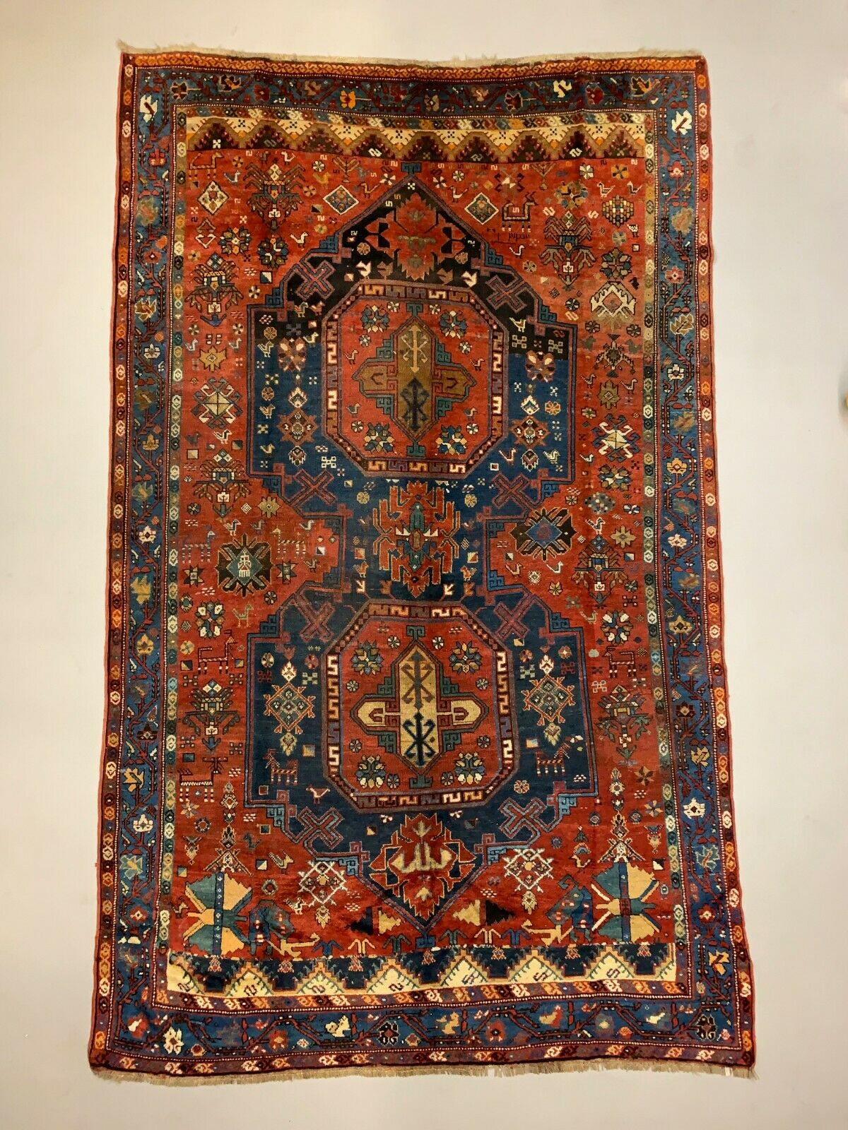 Antique 1910 Caucasian Rug 326x196 cm, rare Large size