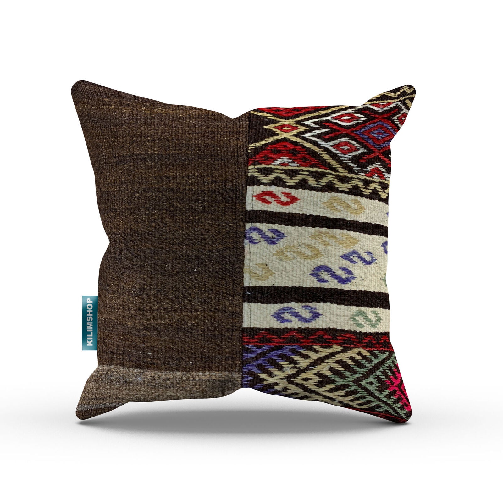 Luxury Wool Turkish, Moroccan Colourful Kilim Cushion Covers 50x50 cm