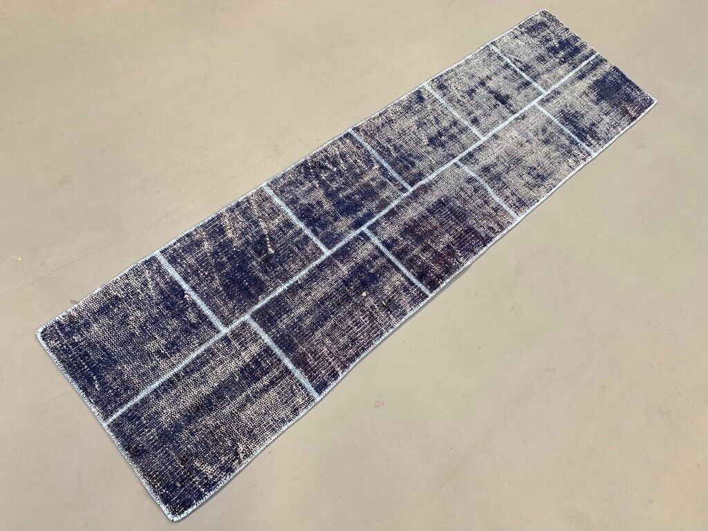 Vintage Turkish Patchwork Runner 180x50 cm Wool Rug 2170