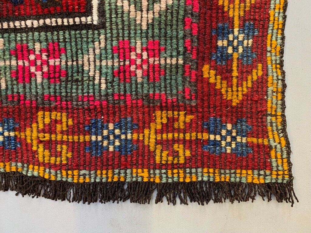 Small Vintage Turkish Kilim Rug 116x89 cm Wool Kelim
