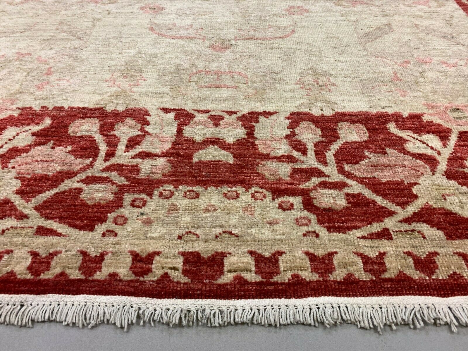 Fine Afghan Wool Ziegler Rug 313x220 cm Handmade Chobi Rug Red, Beige kilimshop.myshopify.com