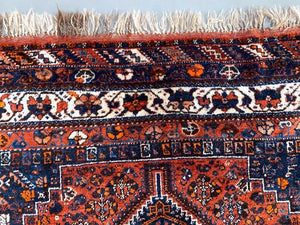 Antique Tribal Rug 320x220 cm Wool Oriental Hand Made Carpet Red, Brown, Blue