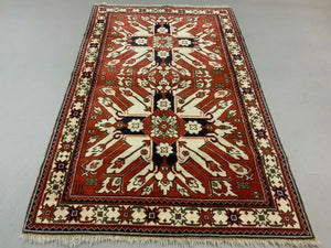 Old Azeri Rug 170x110 cm country home Tribal vintage caucasian eagle carpet kilimshop.myshopify.com