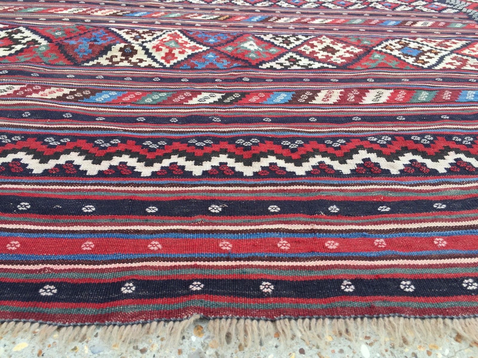 Vintage Turkish Kilim Kelim Rug 210x160cm shabby chic wool, country home, boho Home, Furniture & DIY:Rugs & Carpets:Rugs kilimshop.myshopify.com