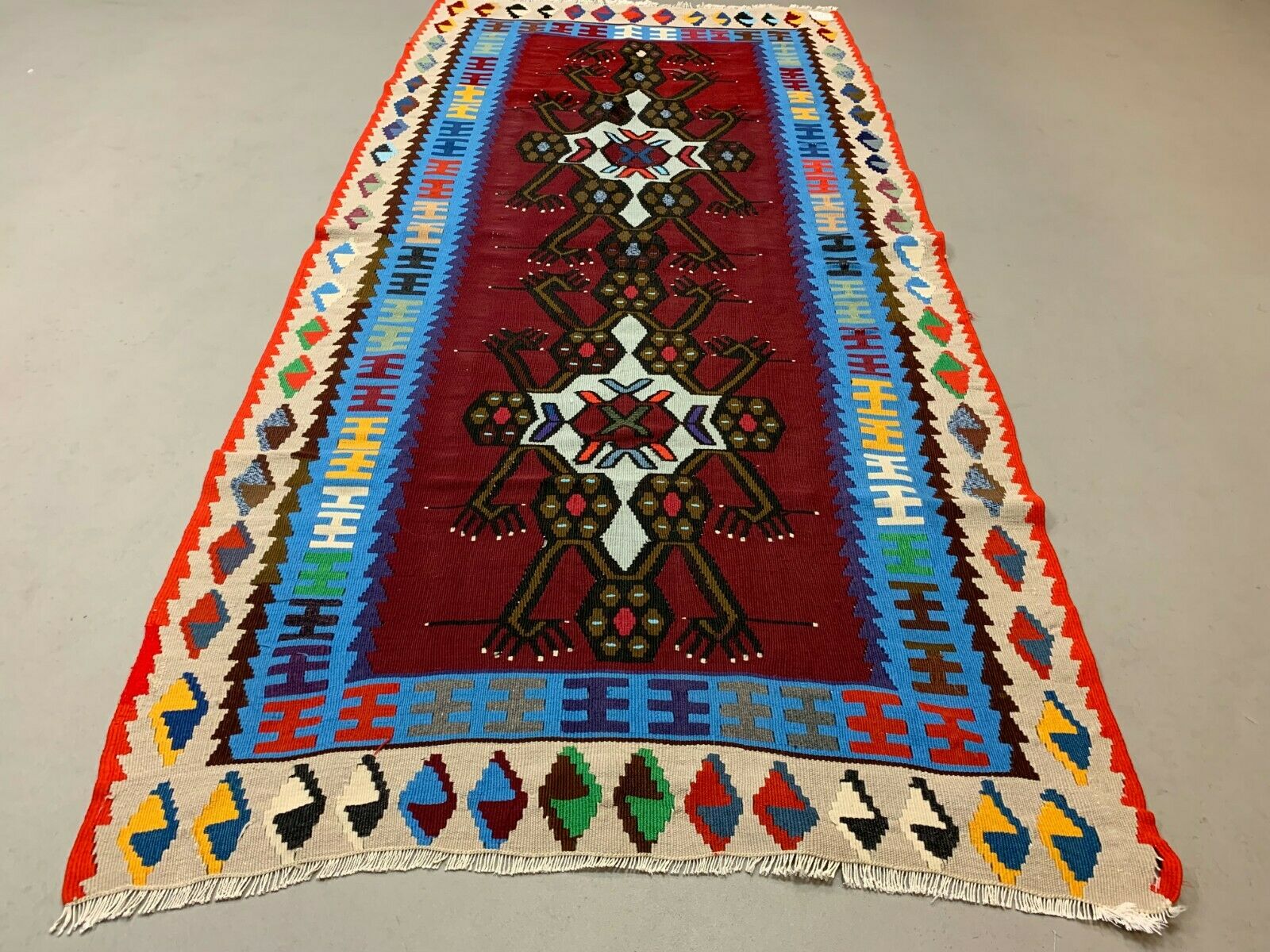 Vintage Turkish Kilim Kelim Rug 192x95 cm shabby, country home, boho  medium Antiques:Carpets & Rugs kilimshop.myshopify.com