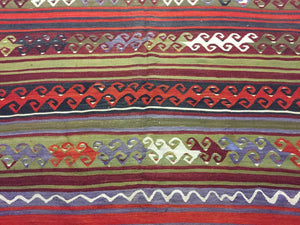 Antique Turkish Kilim Rug shabby vintage old country home Kelim 420x154cm large Antiques:Carpets & Rugs kilimshop.myshopify.com