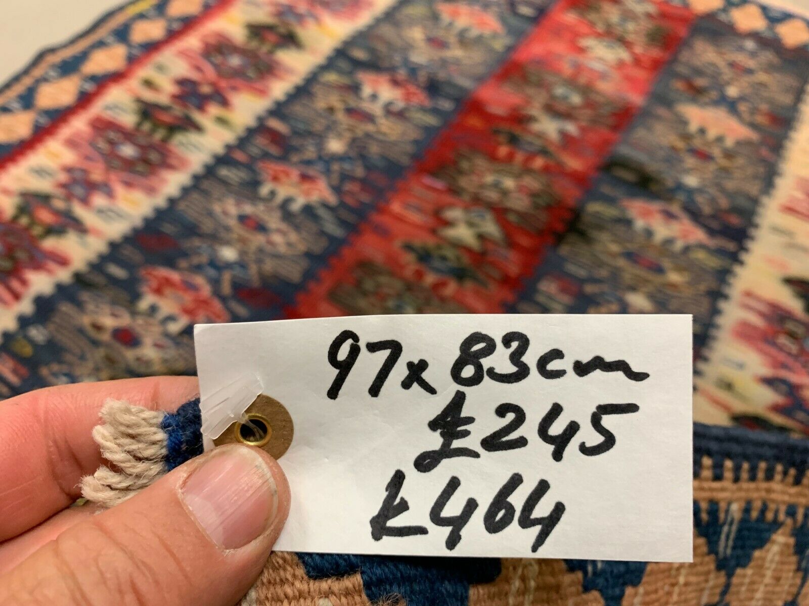 Vintage Turkish Kilim 97x83 cm Kelim Rug shabby, rare square, boho small Antiques:Carpets & Rugs kilimshop.myshopify.com