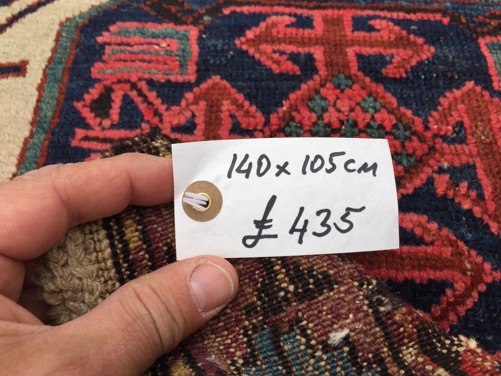 Old Kazak Rug Wool Oriental HandMade 140x105cm vintage carpet Turkish Persian Antiques:Carpets & Rugs kilimshop.myshopify.com