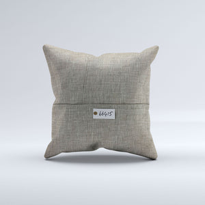Vintage Turkish Kilim Cushion Cover 60x60 cm Square Wool Kelim Pillowcase 66415