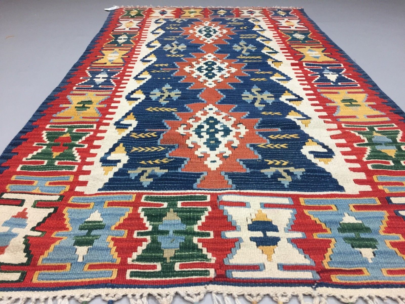 Handmade Turkish Kilim Rug shabby vintage wool country home Kelim 190x116cm Antiques:Carpets & Rugs kilimshop.myshopify.com