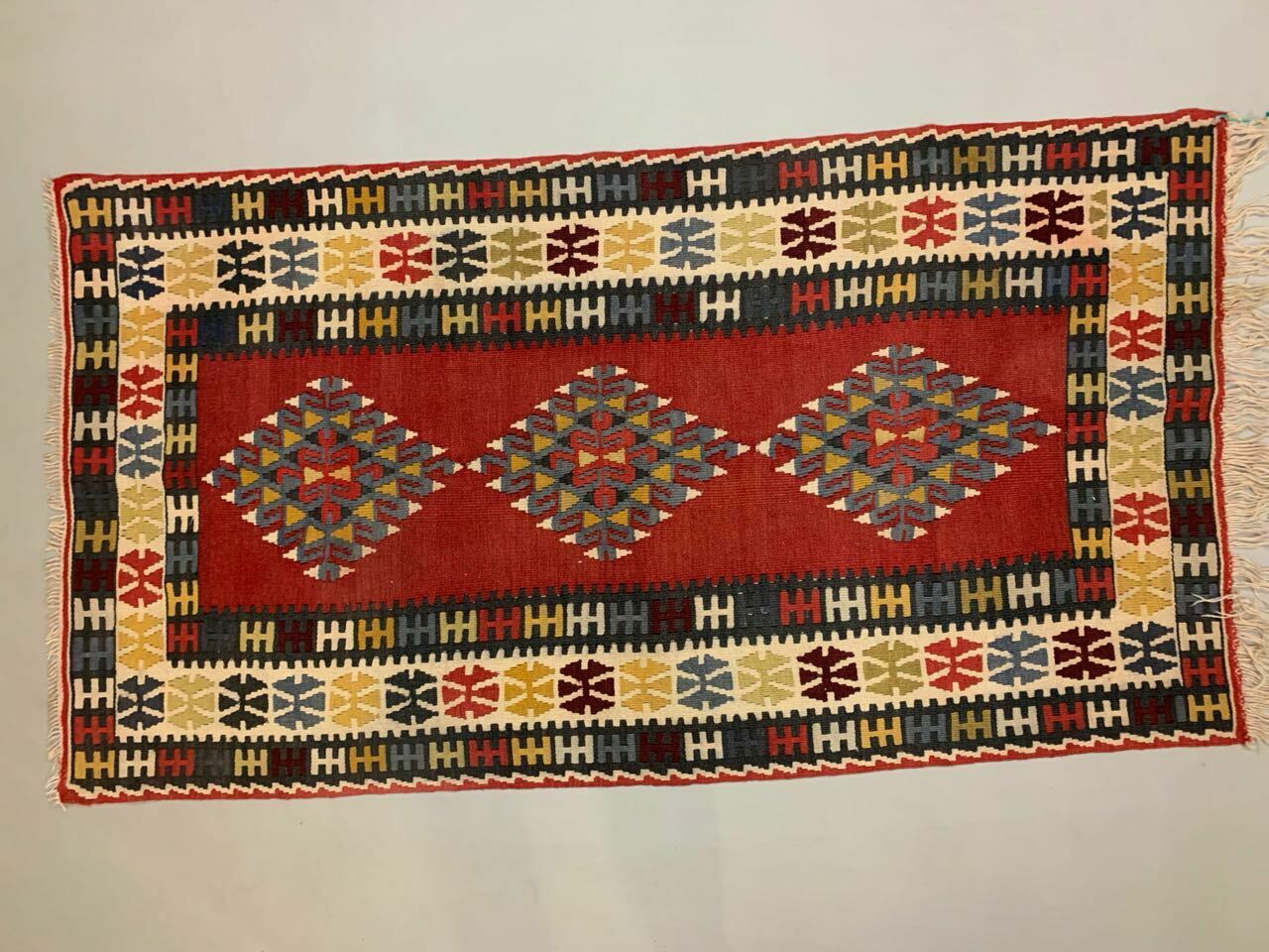 Vintage Turkish Kilim Kelim Rug shabby chic wool,Moroccan boho 190x112 cm Medium Antiques:Carpets & Rugs kilimshop.myshopify.com