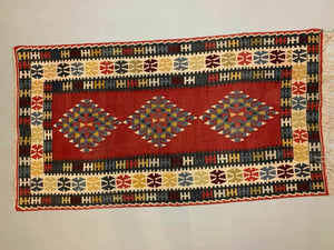 Vintage Turkish Kilim Kelim Rug shabby chic wool,Moroccan boho 190x112 cm Medium Antiques:Carpets & Rugs kilimshop.myshopify.com