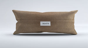 Vintage Turkish Kilim Cushion Cover 30x60 cm Lumbar Wool Kelim Pillowcase 36473