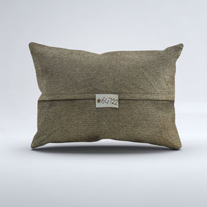 Vintage Turkish Kilim Cushion Cover 60x40 cm Square Wool Kelim Pillowcase 64722