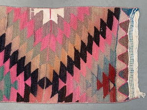 Old Turkish narrow Kilim Runner 337x46 cm shabby chic, vintage kelim