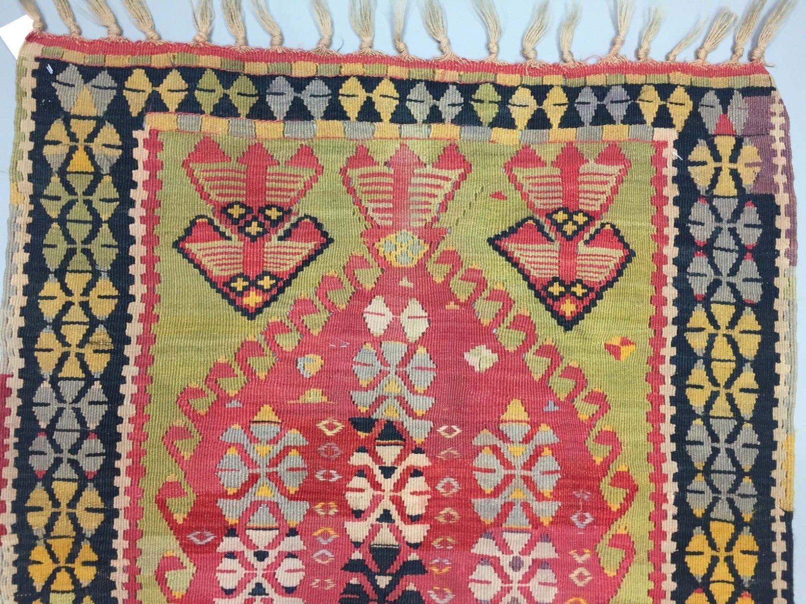 Antique Turkish Kilim Rug shabby vintage old wool country home Kelim 150x88cm Antiques:Carpets & Rugs kilimshop.myshopify.com