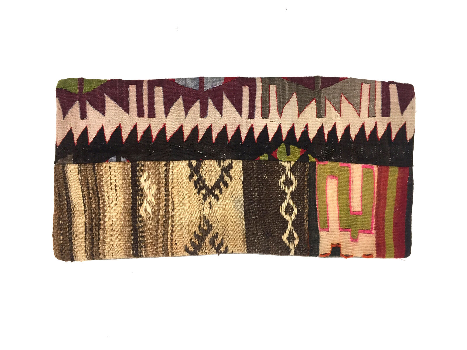 Kilim Pillow Cover 30x60 cm Meditation Bench Cushion Tapis Kelim Teppich Boho