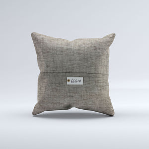 Vintage Turkish Kilim Cushion Cover 60x60 cm Square Wool Kelim Pillowcase 66418