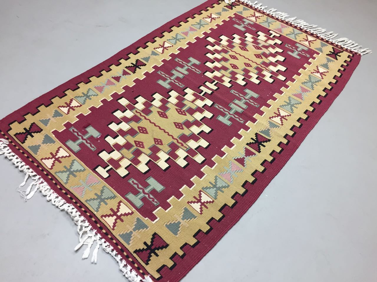 Small Traditional Turkish Kilim Rug shabby vintage wool Boho Kelim 150x90cm Antiques:Carpets & Rugs kilimshop.myshopify.com