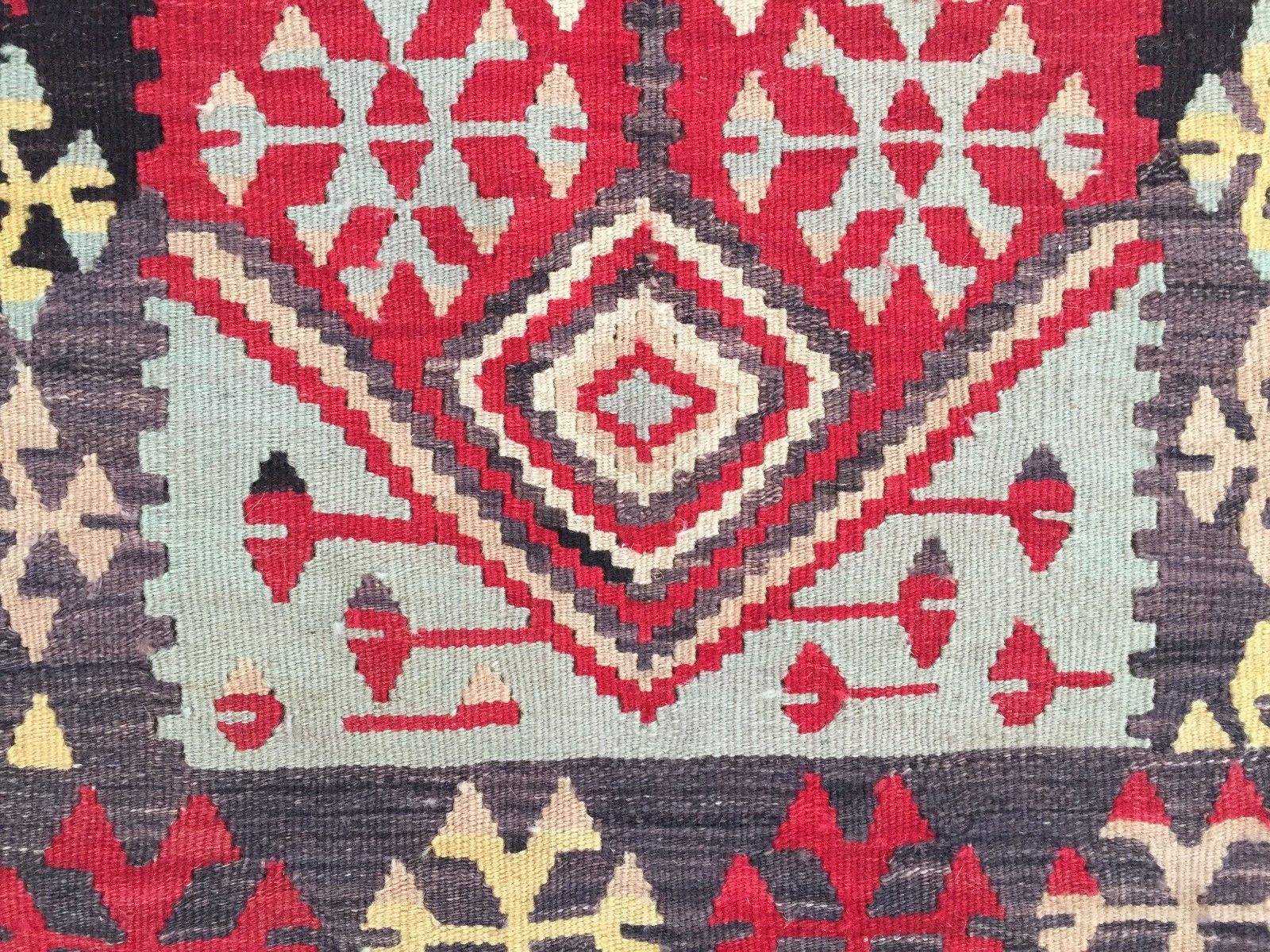Antique Turkish Kilim Rug shabby vintage old wool country home Kelim 180x108cm Antiques:Carpets & Rugs kilimshop.myshopify.com