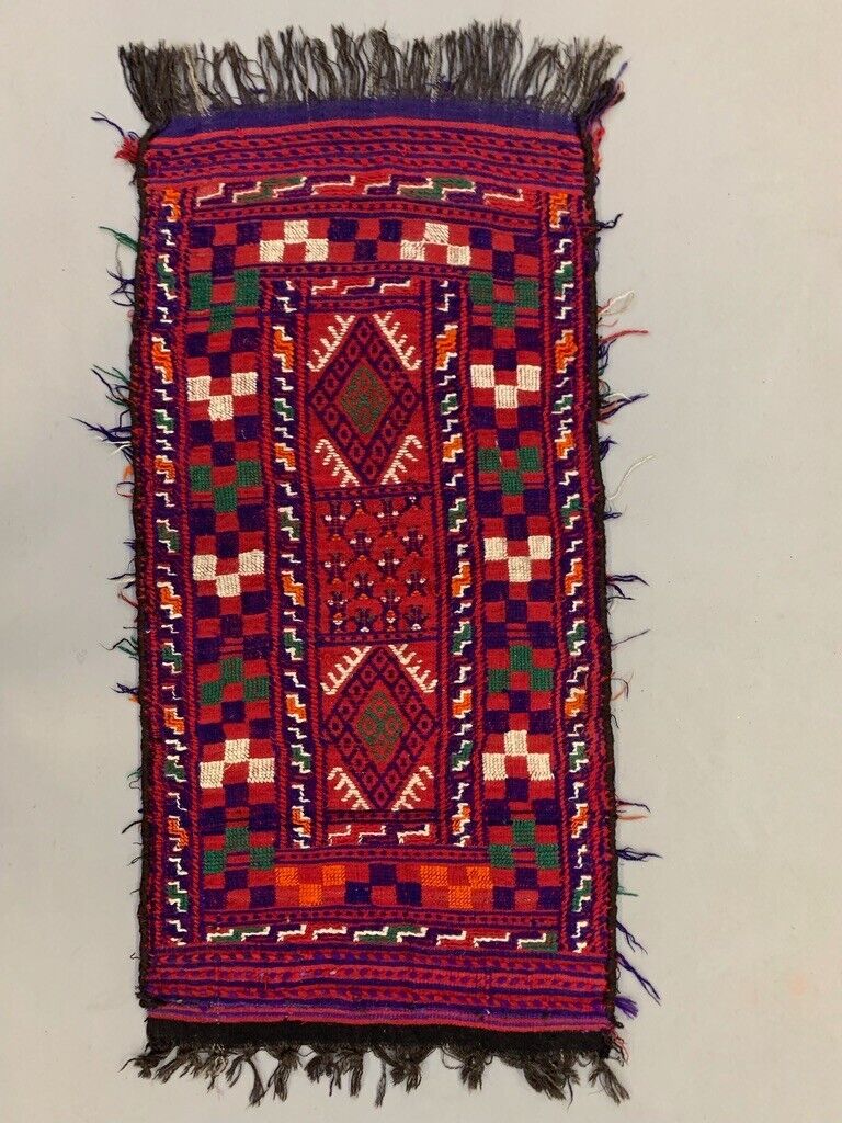 Small Vintage Turkish Kilim Rug 152x75 cm Wool Kelim