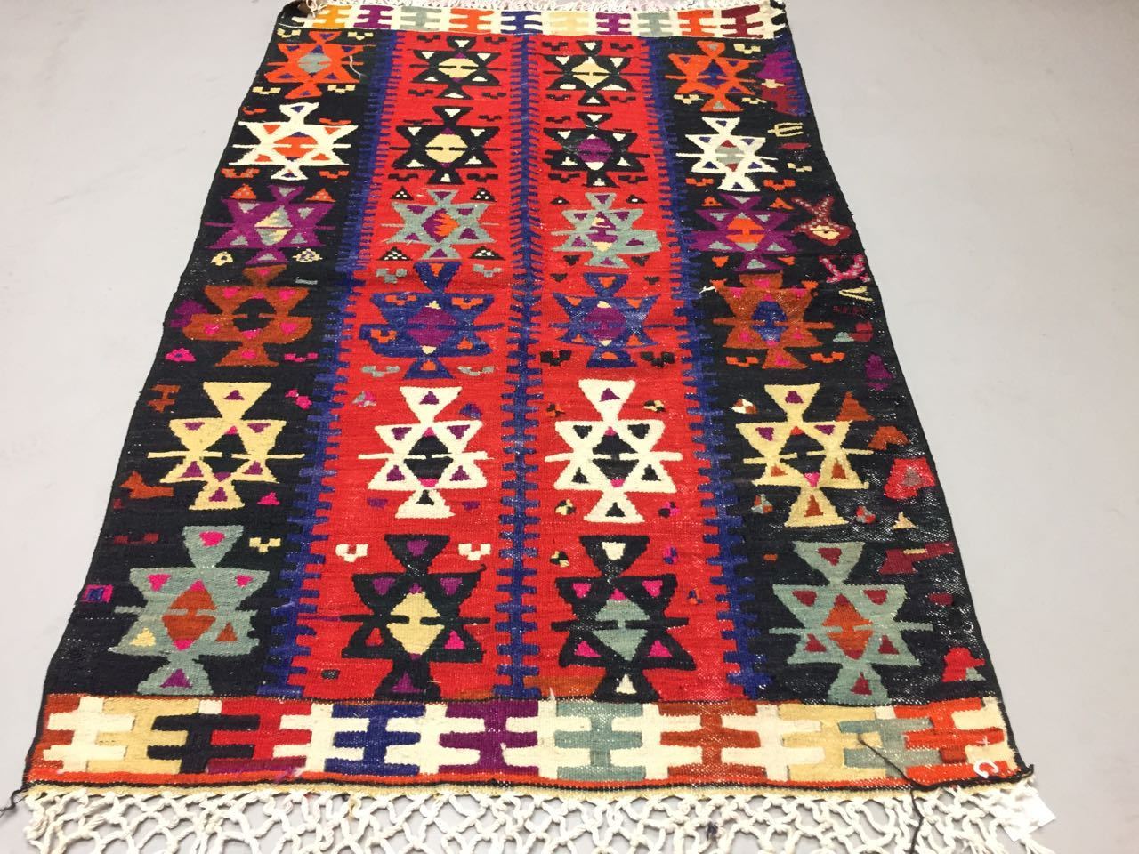 Traditional Turkish Kilim Rug shabby vintage wool country home Kelim 122x89cm Antiques:Carpets & Rugs kilimshop.myshopify.com
