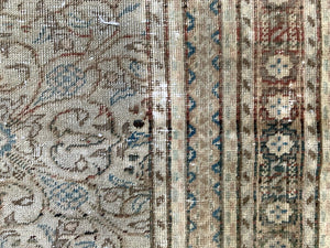 Vintage Turkish Rug 292x190 cm, Tribal Wool Carpet Large