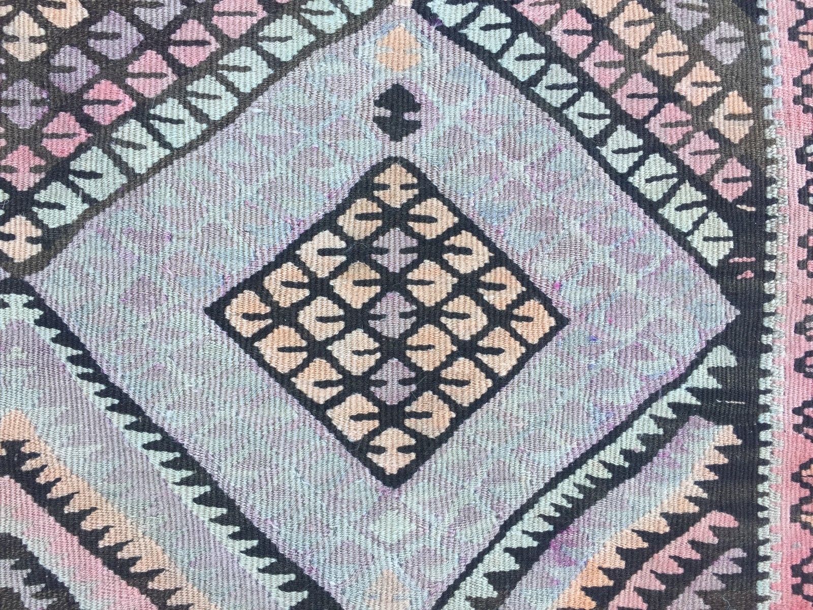 Vintage Turkish Kilim Kelim Rug 335x115 cm shabby chic wool, country home, boho Antiques:Carpets & Rugs kilimshop.myshopify.com