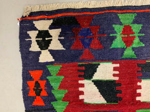 Vintage Turkish Kilim 112x72 cm Kelim Rug shabby, rare square, boho small Antiques:Carpets & Rugs kilimshop.myshopify.com