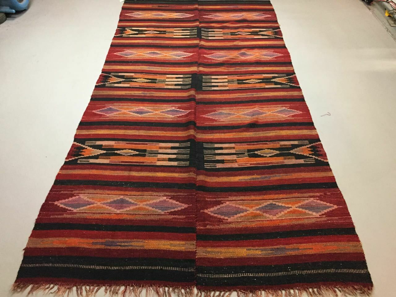 Antique Turkish Kilim Rug shabby vintage, boho old wool Kelim 345x170 cm Large Antiques:Carpets & Rugs kilimshop.myshopify.com