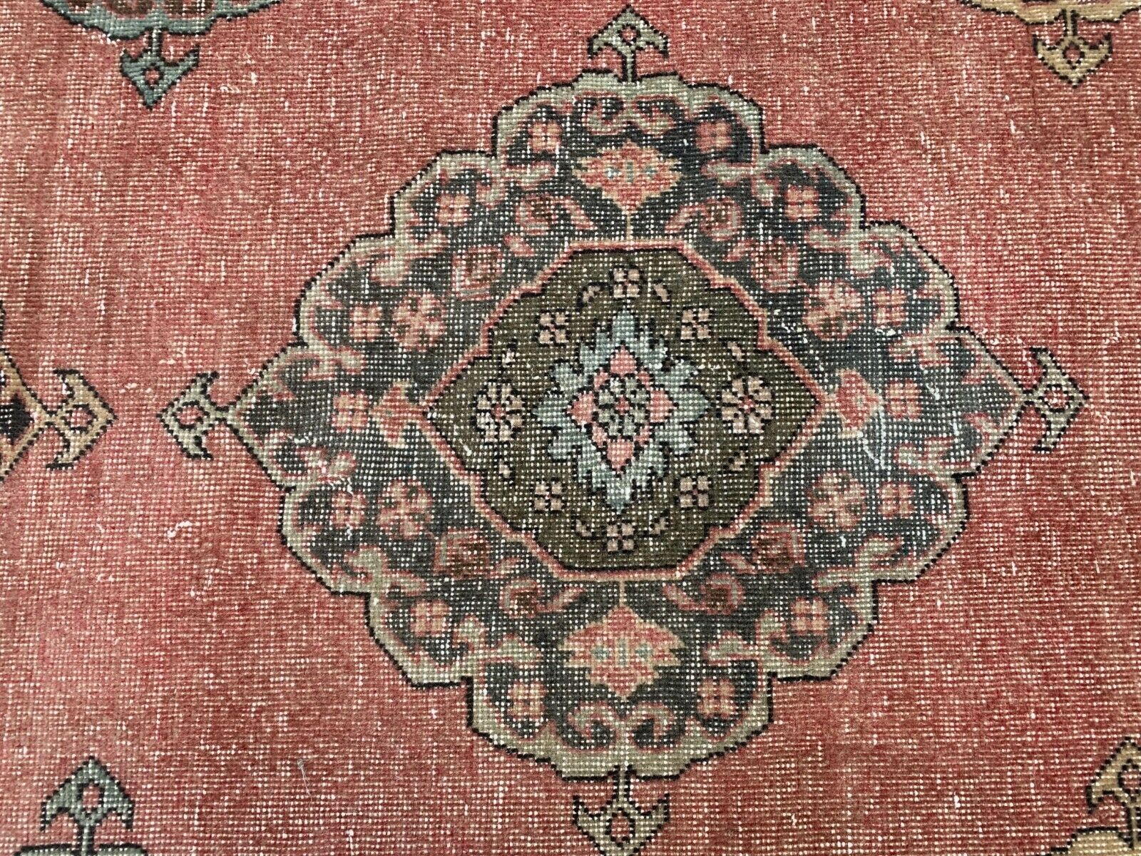 Distressed Turkish Runner 335x81 cm wool Vintage Tribal Rug