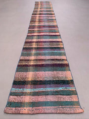 Old Turkish narrow Kilim Runner 336x50 cm shabby chic, vintage kelim