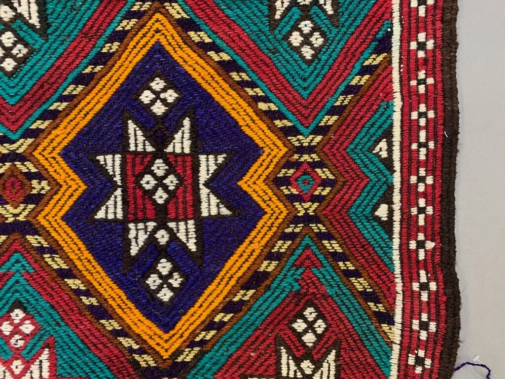Small Vintage Turkish Kilim Rug 130x71 cm Wool Kelim