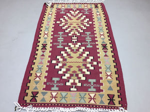 Small Traditional Turkish Kilim Rug shabby vintage wool Boho Kelim 150x90cm Antiques:Carpets & Rugs kilimshop.myshopify.com