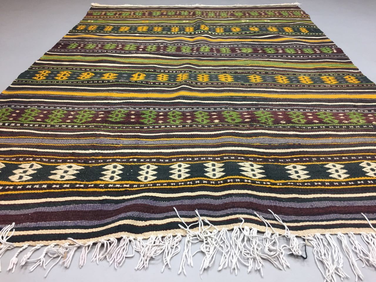 Antique Turkish Kilim Rug shabby vintage old wool boho Kelim 203x141cm Large Antiques:Carpets & Rugs kilimshop.myshopify.com