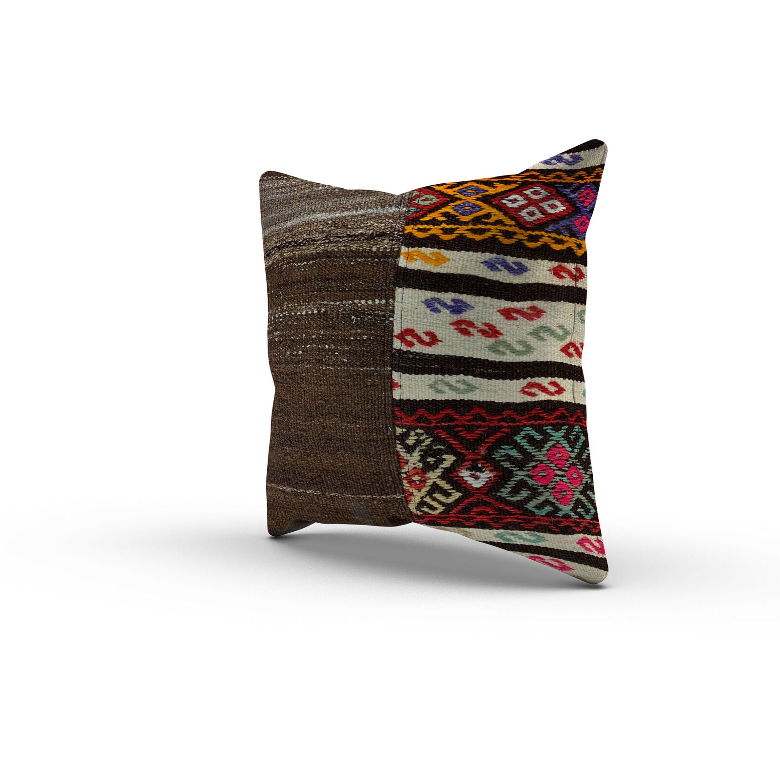 Handmade Kilim Cushion Cover, Kelim Pillow 50x50 cm Turkish Moroccan