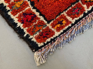 Vintage Turkish  Tribal Runner 340x93 cm veg dye wool rug tribal, handmade