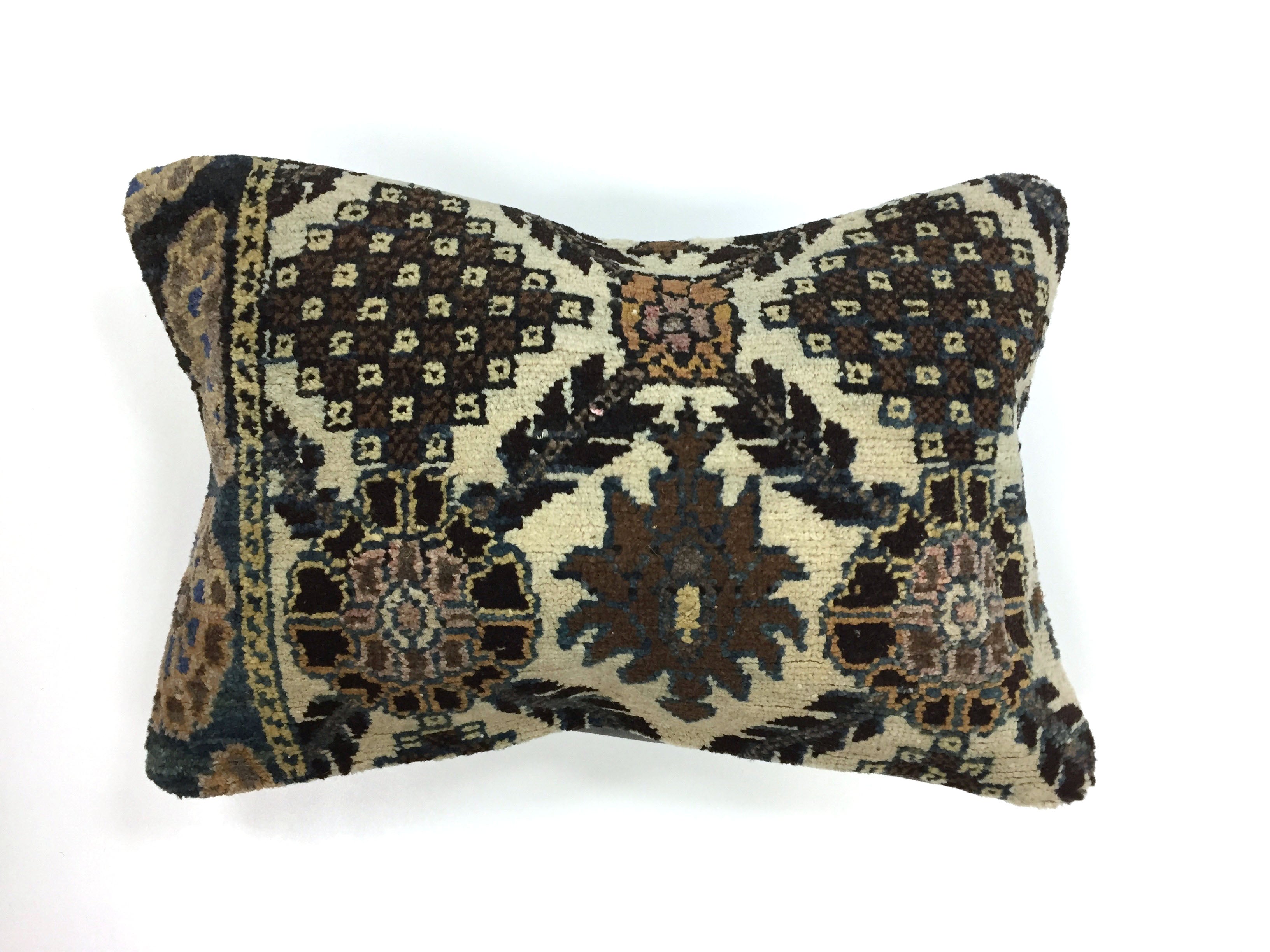 Handmade Carpet Cushion Cover Carpet Pillow 60x40 cm Turkish Moroccan Distressed Home, Furniture & DIY:Home Decor:Cushions kilimshop.myshopify.com