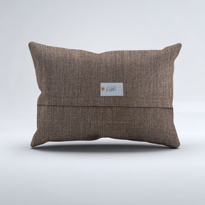 Vintage Turkish Kilim Cushion Cover 60x40 cm Wool Kelim Pillowcase 64661
