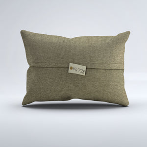 Vintage Turkish Kilim Cushion Cover 60x40 cm Square Wool Kelim Pillowcase 64738