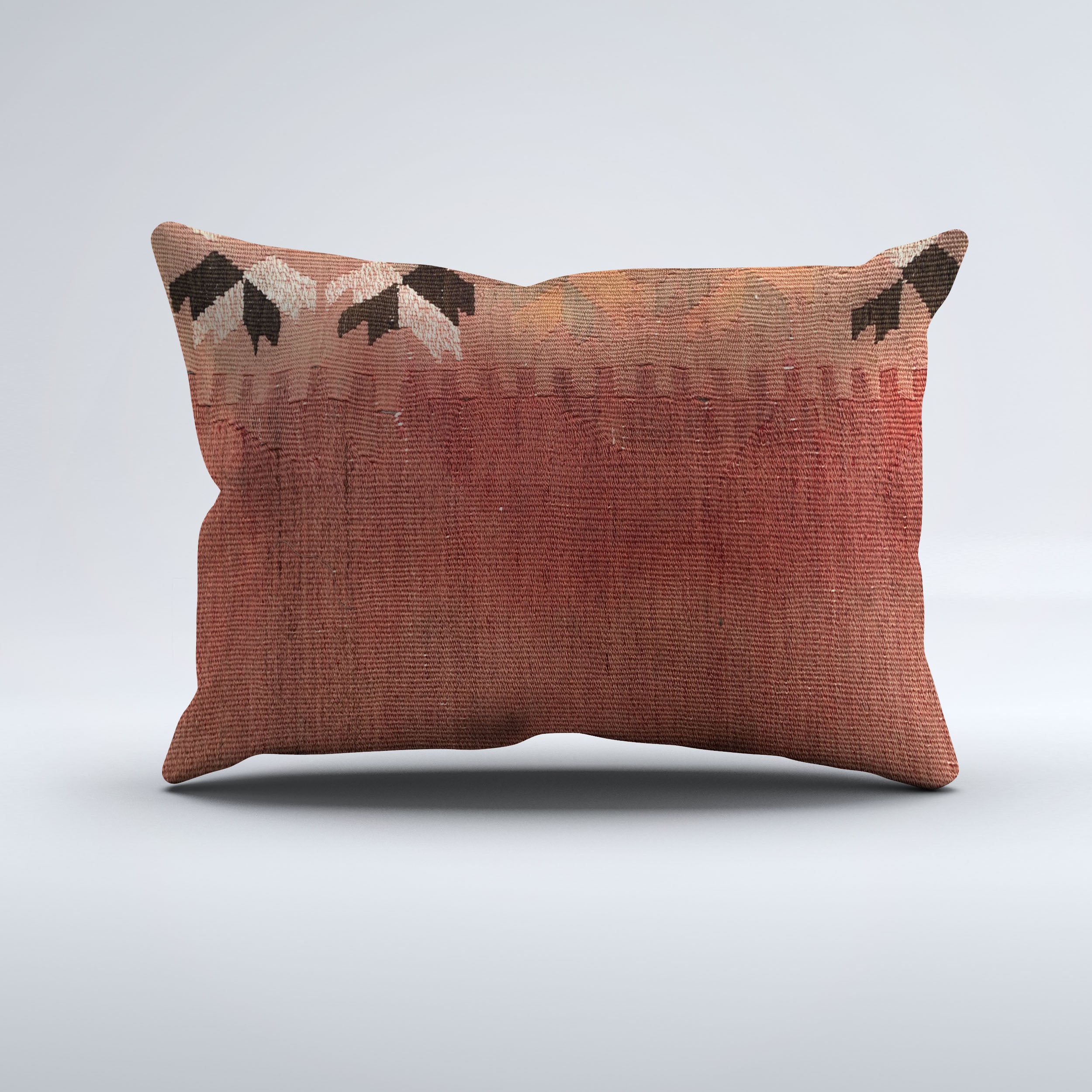 Vintage Turkish Kilim Cushion Cover 60x40 cm Square Wool Kelim Pillowcase 64753