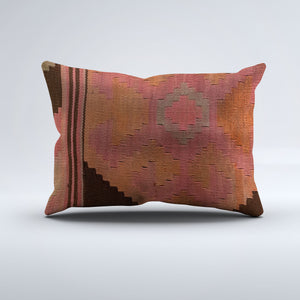 Vintage Turkish Kilim Cushion Cover 60x40 cm Square Wool Kelim Pillowcase 64773